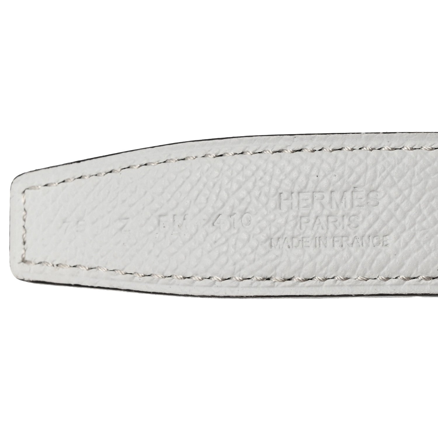 Epsom Swift Enamel 24mm Belt 75 30 White Beige De Weimar