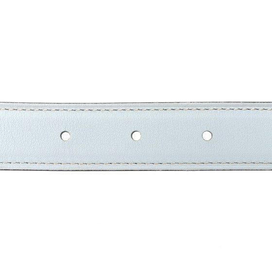 Epsom Swift 32mm Guilloche H Belt 85 34 Bleu Brume Celeste
