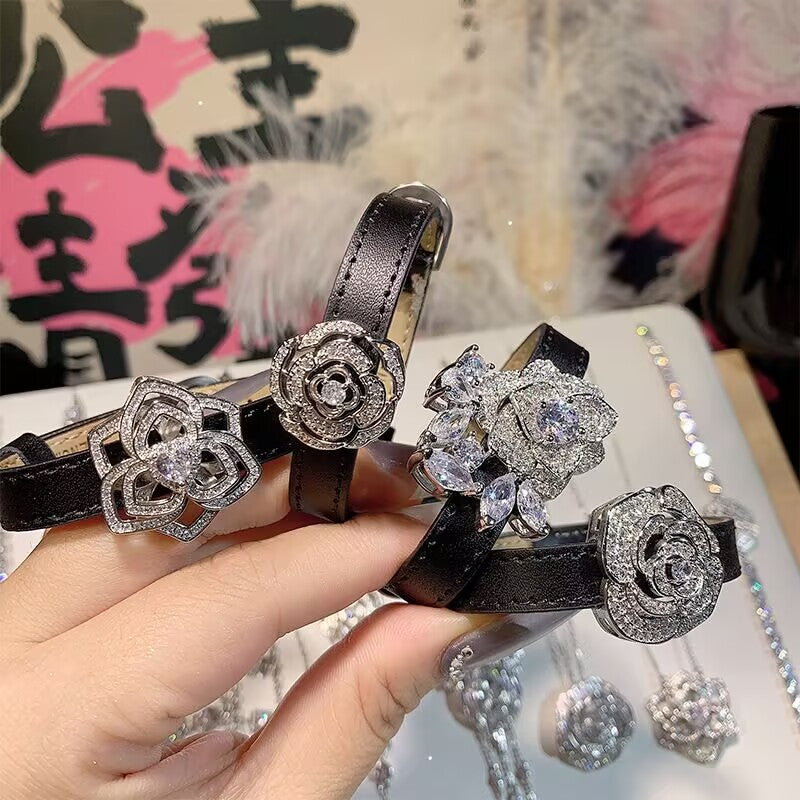 FENG SHUI - 34 Elegant luxury Camellia series necklace bracelet earrings bracelet