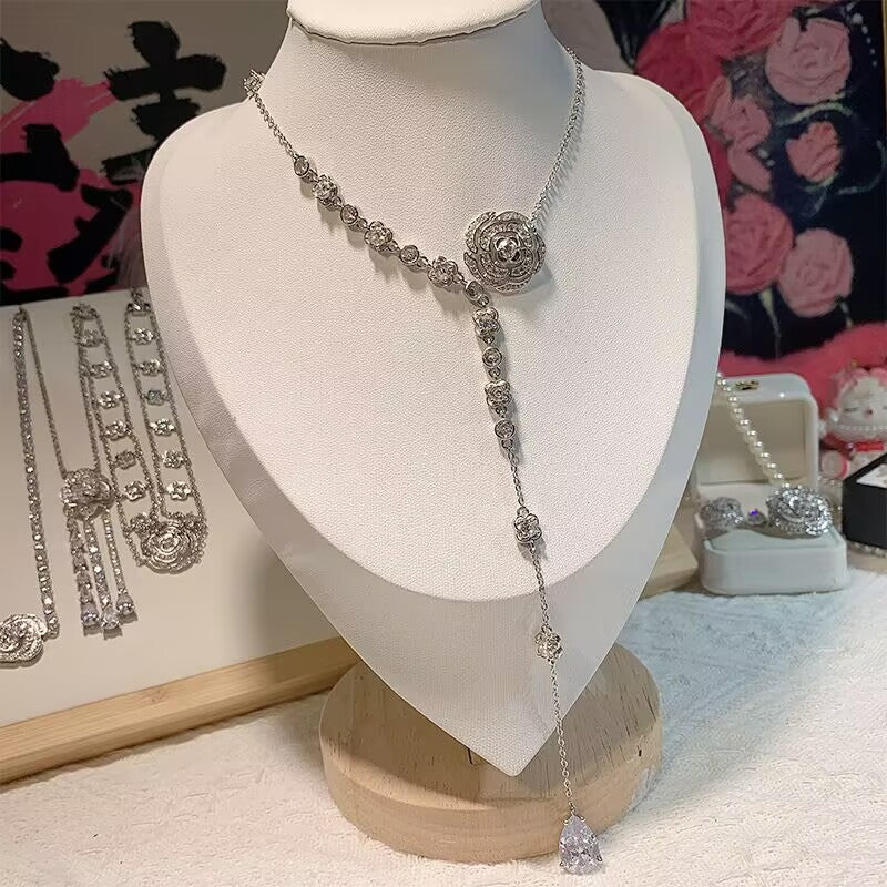 FENG SHUI - 34 Elegant luxury Camellia series necklace bracelet earrings bracelet