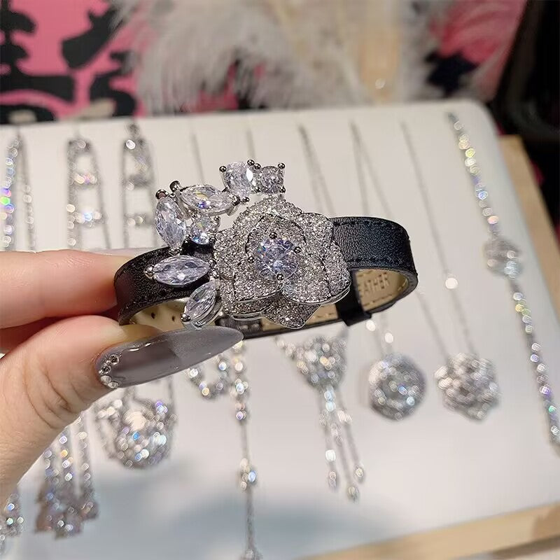 FENG SHUI - 34 Elegant luxury Camellia series necklace bracelet earrings bracelet