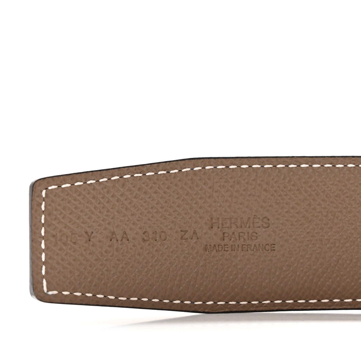 Epsom H Belt 105 42 Bleu Frida Etoupe