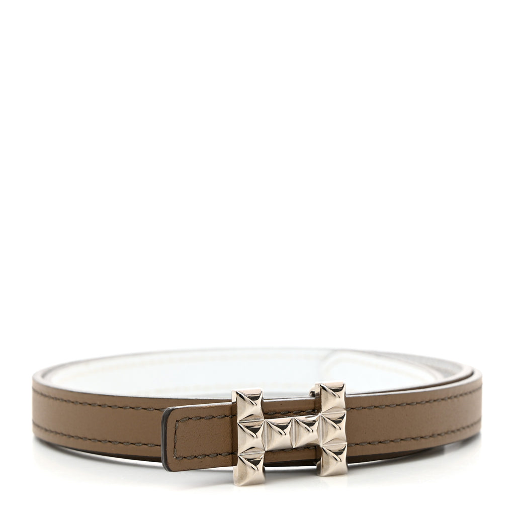 Epsom Swift 13mm H Medor Belt 70 28 White Etoupe