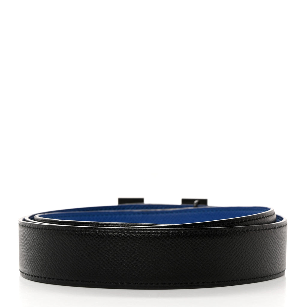 Epsom 32mm Matte H Belt 100 40 Bleu Electrique Black