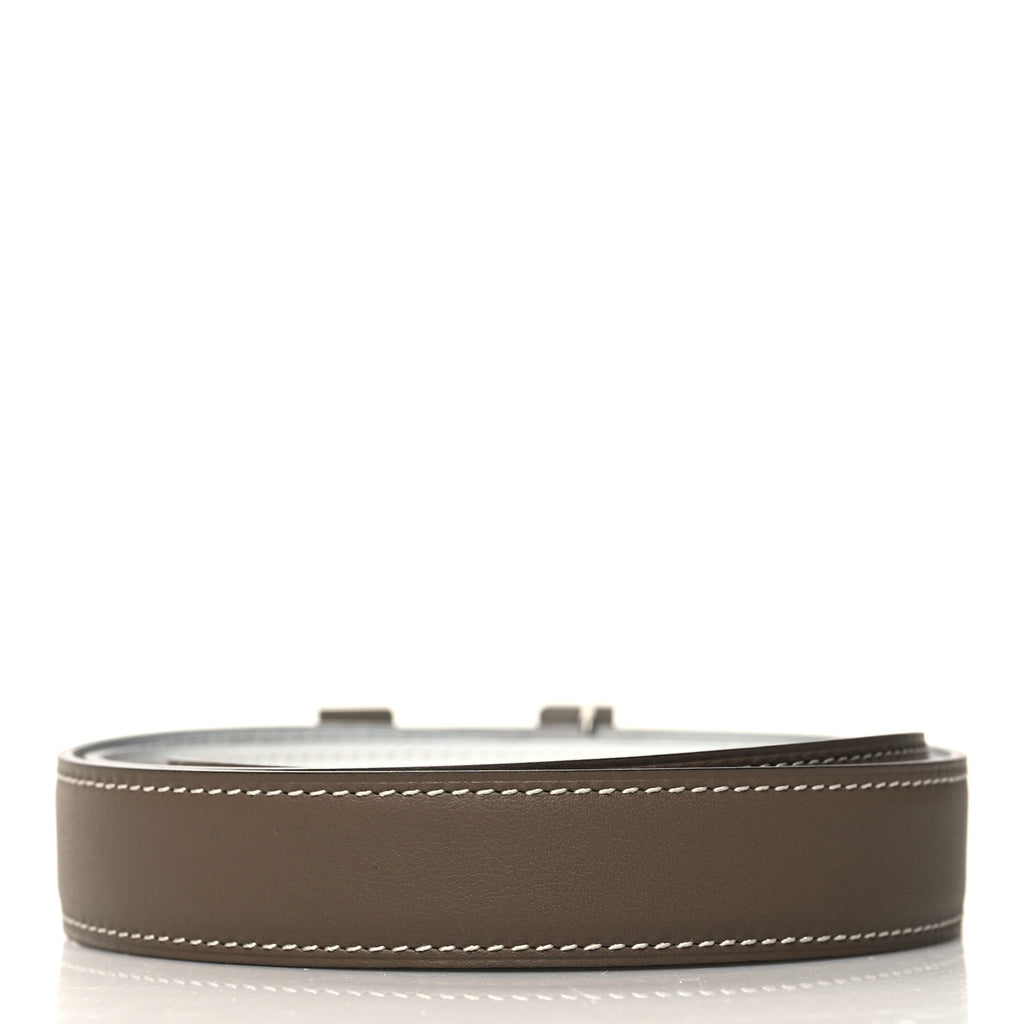 Epsom Swift 24mm Mini Constance H Belt 90 36 White Etoupe