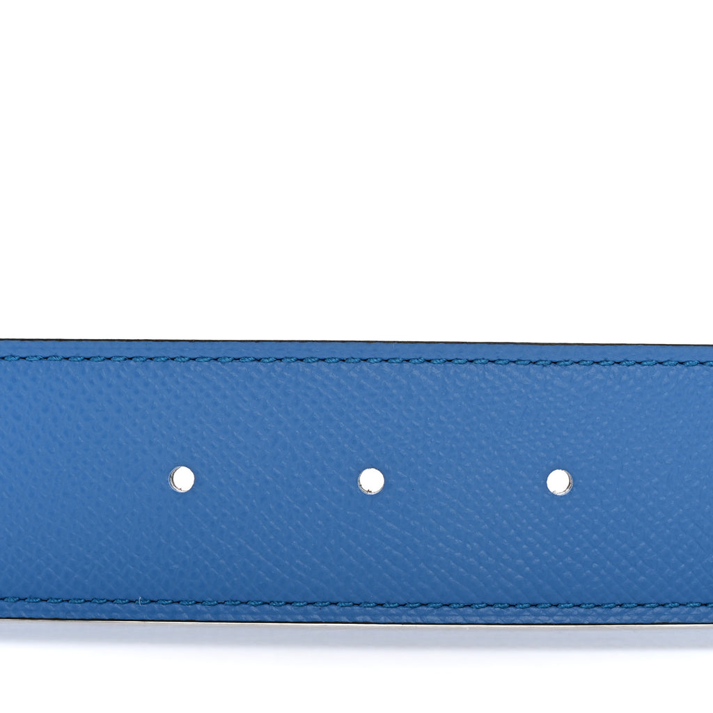 Epsom H Belt 105 42 Bleu Frida Etoupe