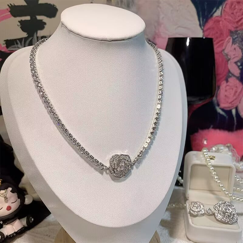 FENG SHUI - 34 Elegant luxury Camellia series necklace bracelet earrings bracelet