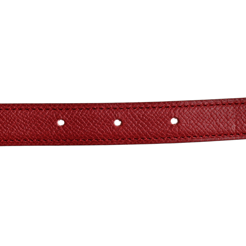 Epsom 24mm Mini H Belt 65 Rouge Vif Jaune