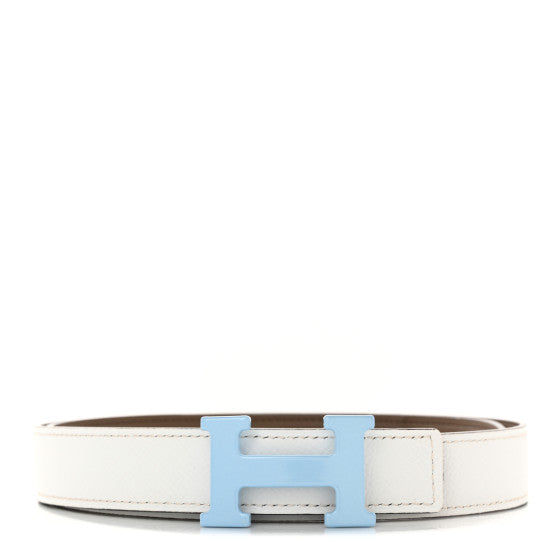 Epsom Swift Enamel 24mm Belt 75 30 White Beige De Weimar