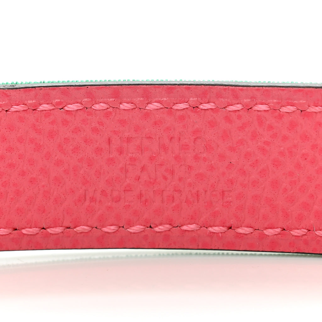 Toile Officier Epsom Kelly Belt Menthe Rose Azalee