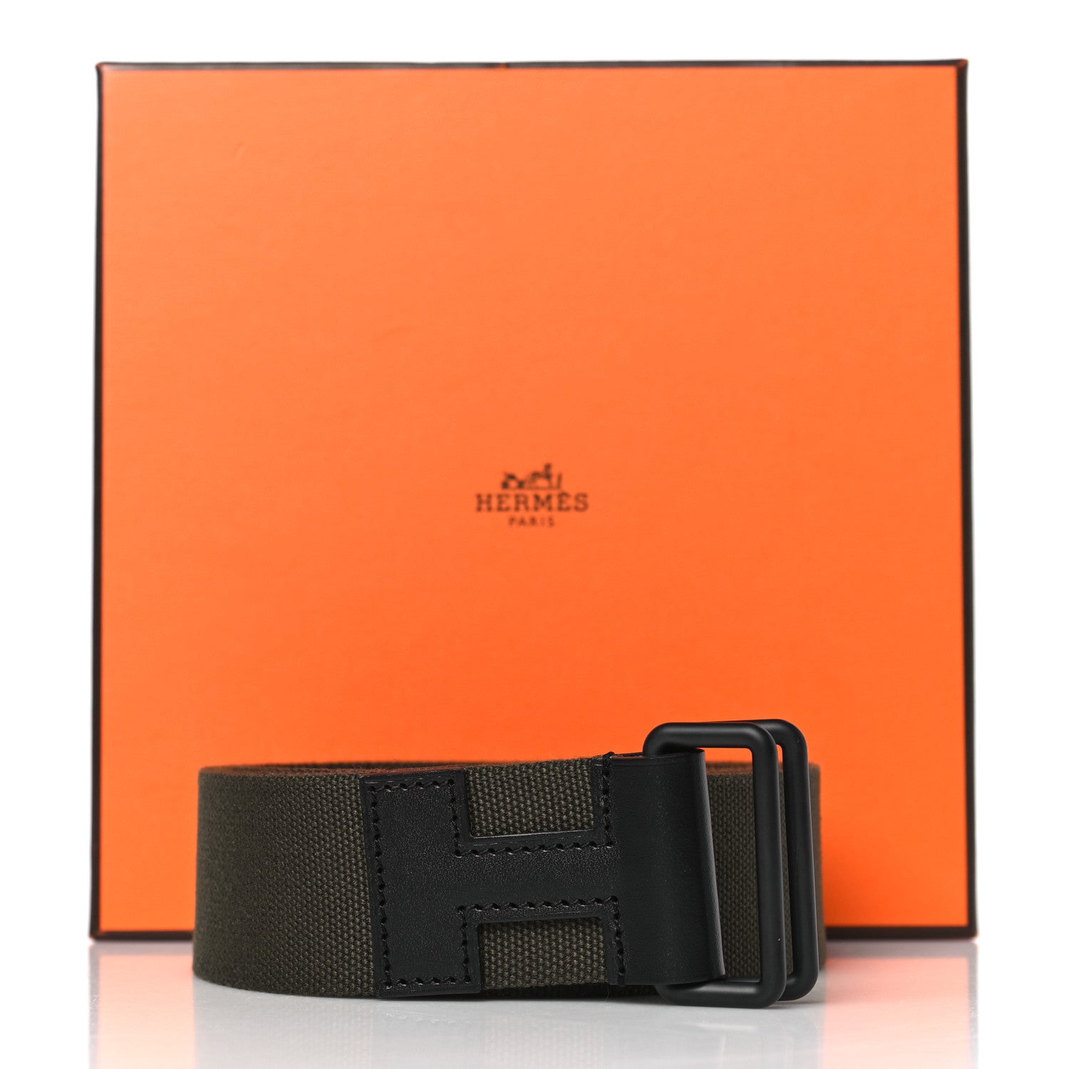 Natural Bridle Canvas Nomade 41 Belt M Khaki So Black