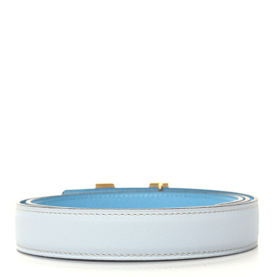 Epsom Swift 32mm Guilloche H Belt 85 34 Bleu Brume Celeste