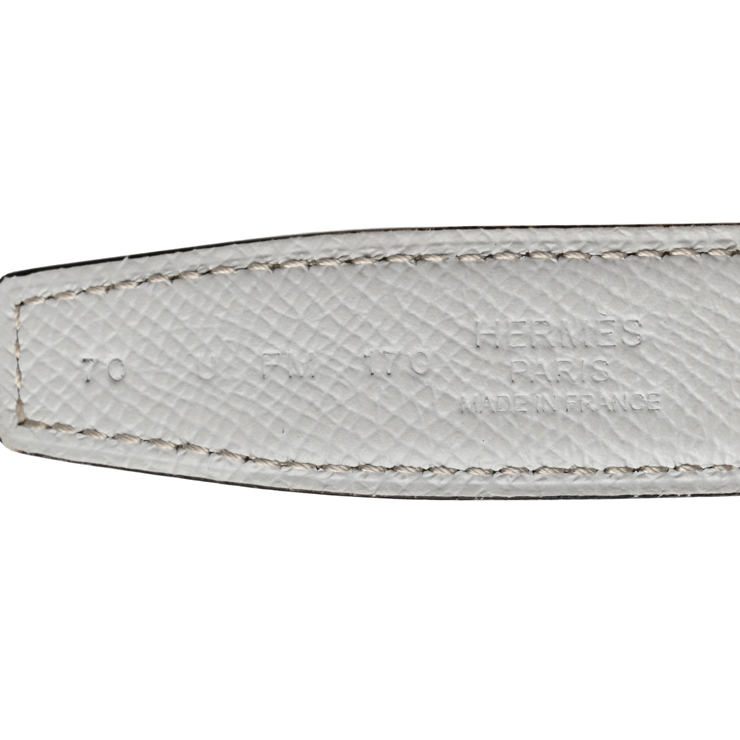 Epsom Swift 24mm Mini Constance H Belt 70 28 White Etoupe