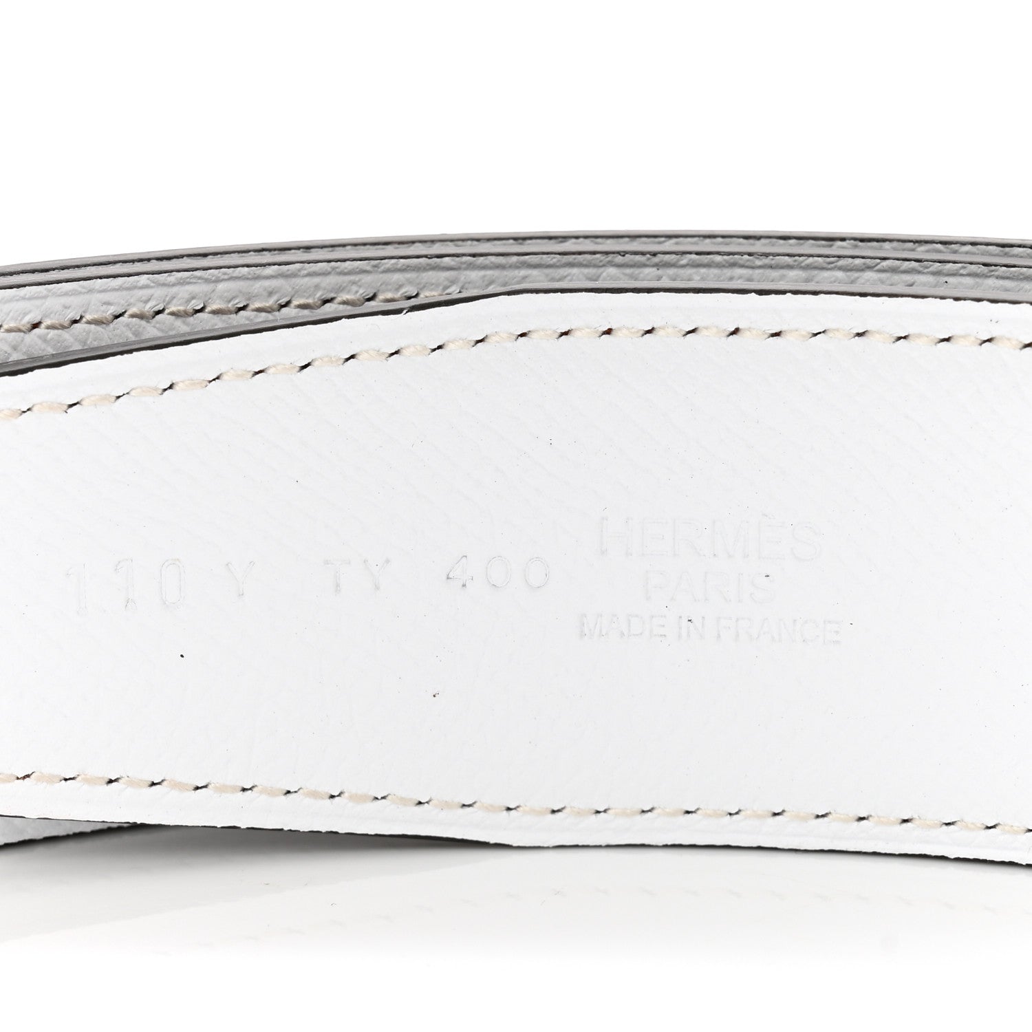 Epsom 38mm H Belt 110 Bleu Indigo White Orange