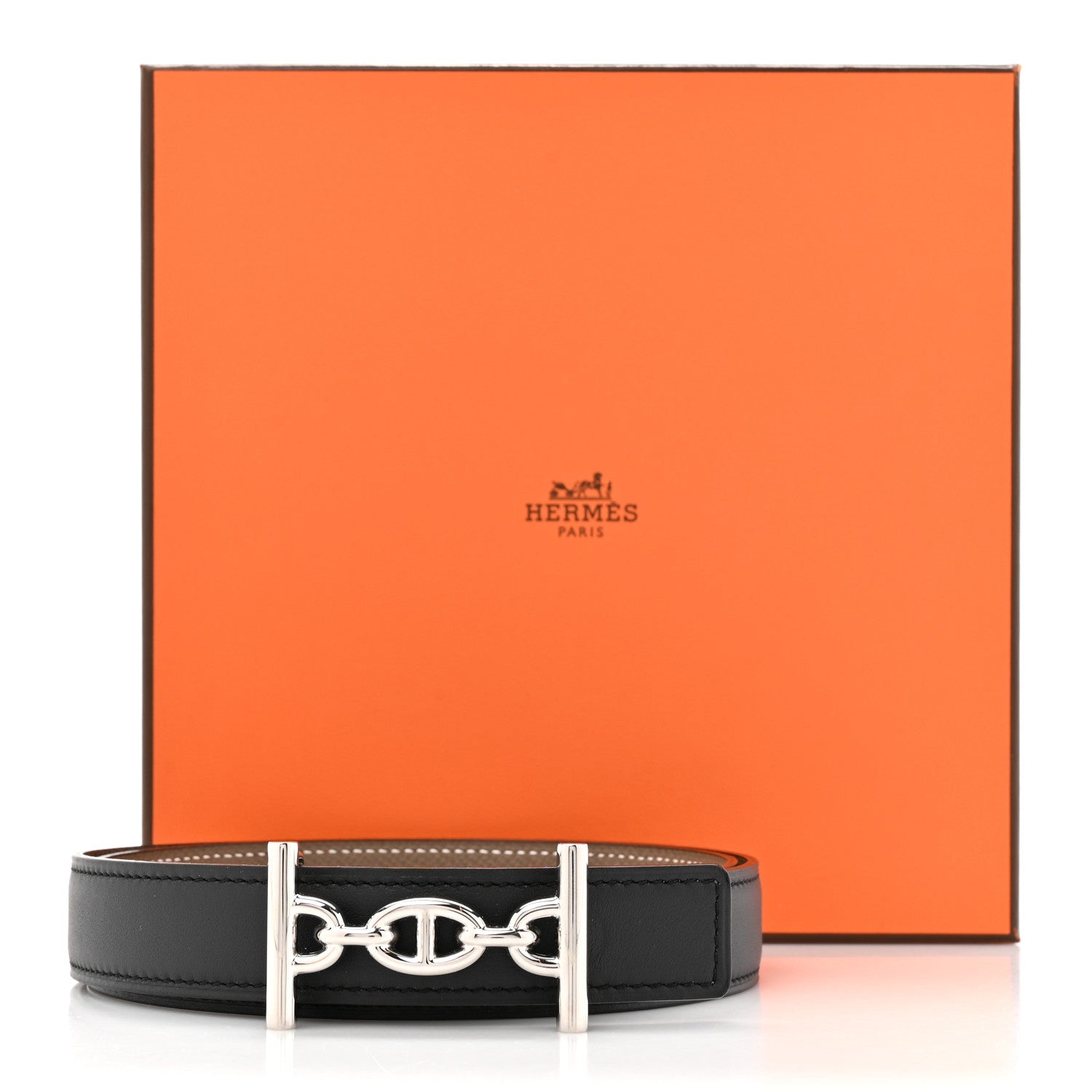 Swift Epsom 24mm Lagune Belt 80 Black Etoupe