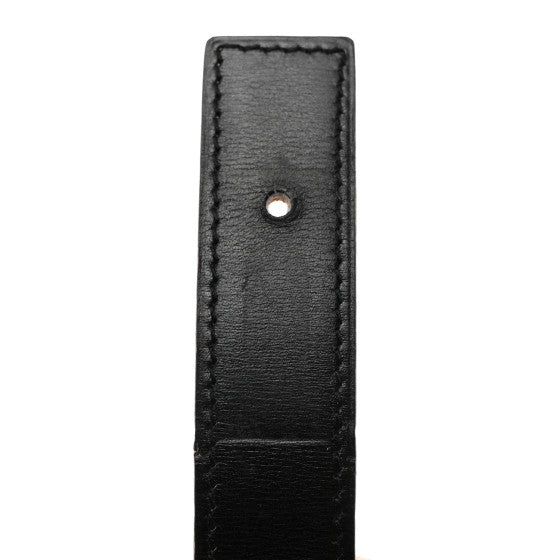 Box Courchevel 32mm Constance H Belt 75 75 30 Black Gold
