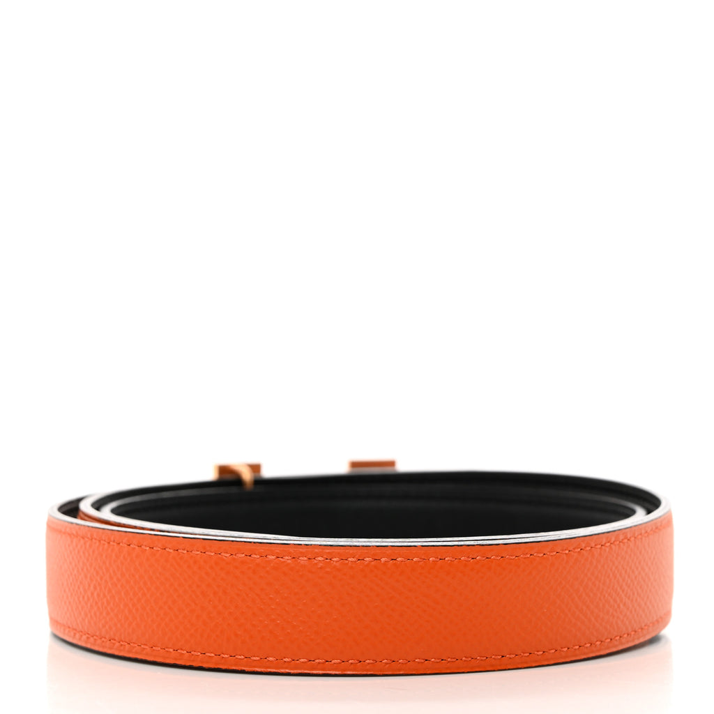 Swift Epsom 24mm Mini Constance H Belt 85 34 Black Orange