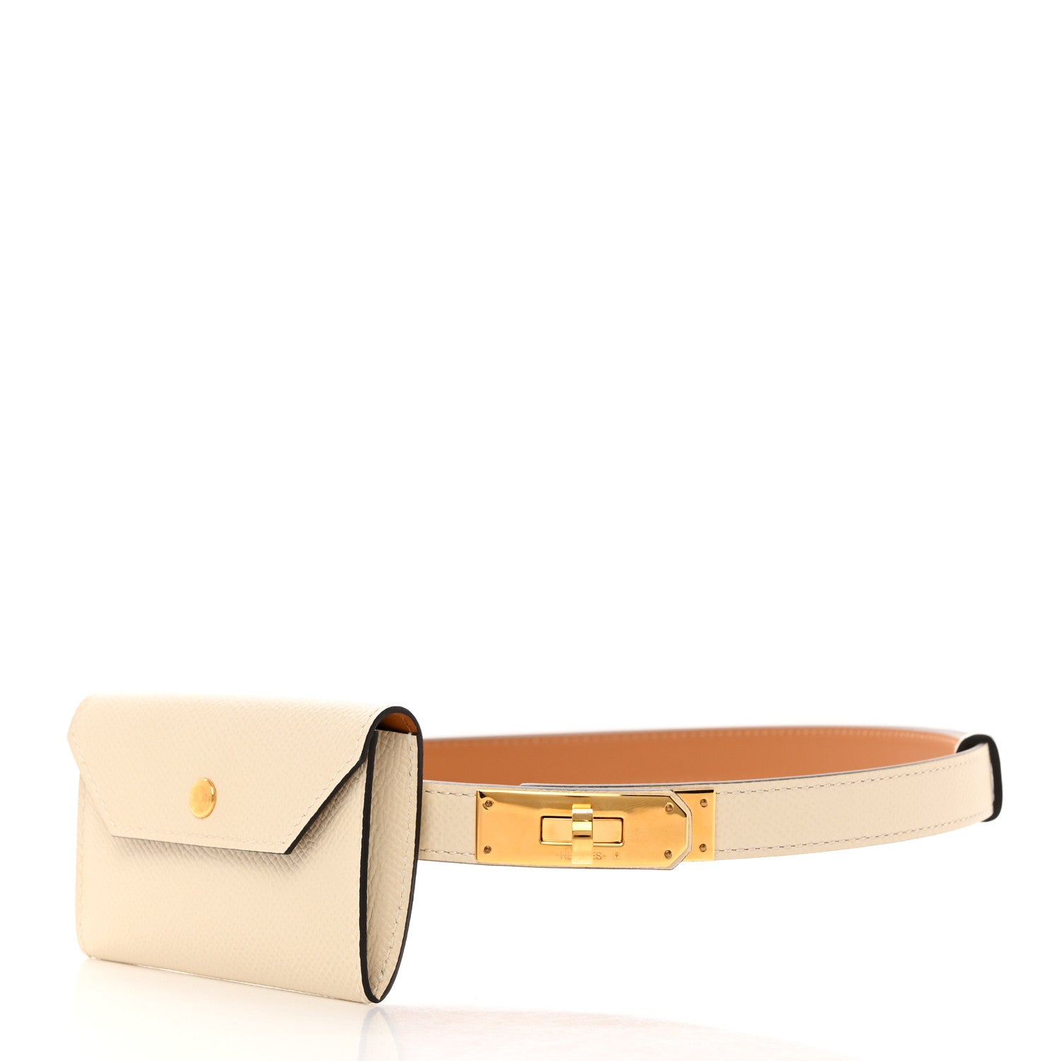 Epsom Kelly Pocket Belt Craie