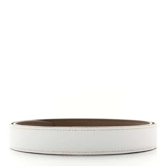 Epsom Swift Enamel 24mm Belt 75 30 White Beige De Weimar