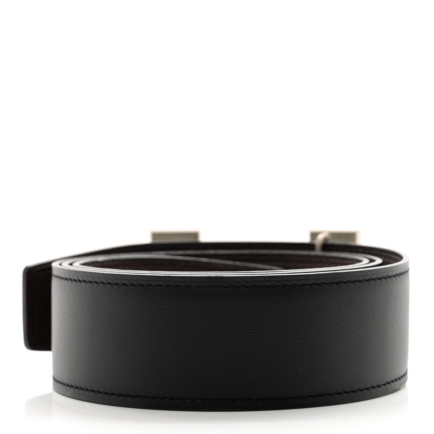 Togo 38mm Constance H Belt 85 34 Black Chocolate