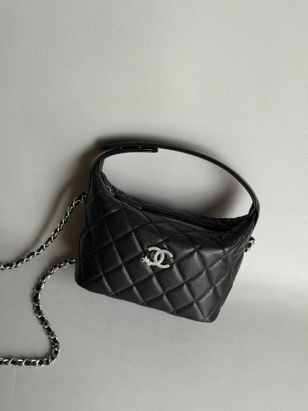 CHANEL-25B Starry Meteor Lunchbox Bag golden/sliver