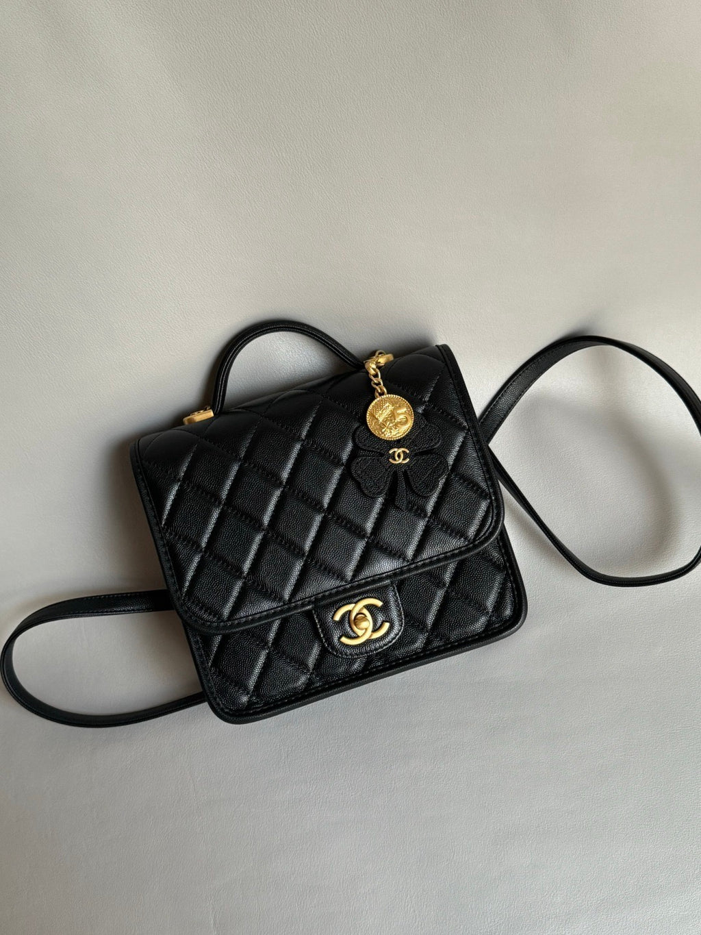 CHANEL-25B Affinity Duma Backpack golden/sliver