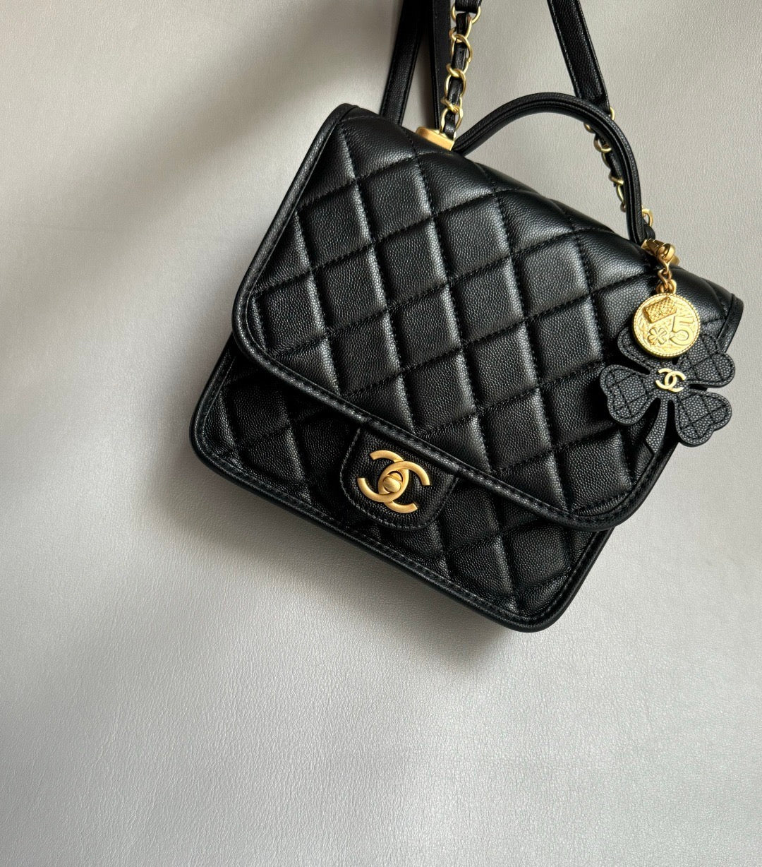 CHANEL-25B Affinity Duma Backpack golden/sliver