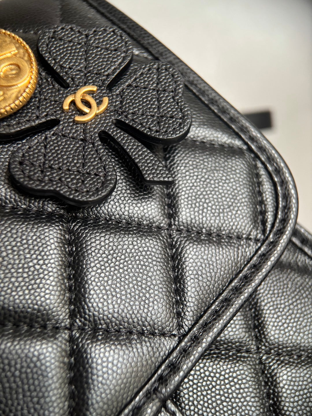 CHANEL-25B Affinity Duma Backpack golden/sliver