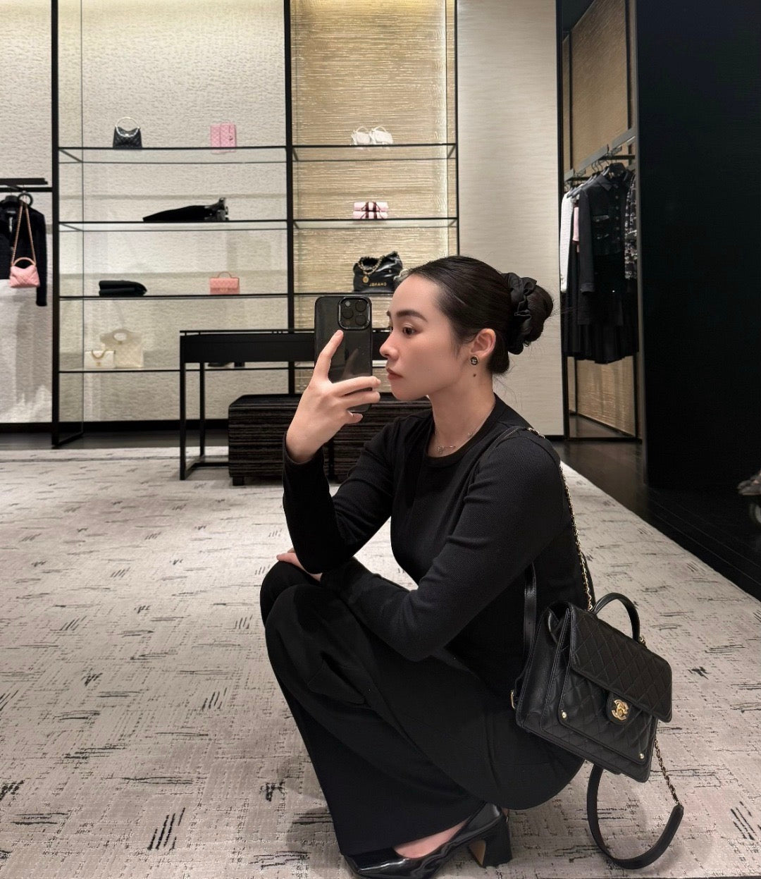 CHANEL-25B Affinity Duma golden/sliver