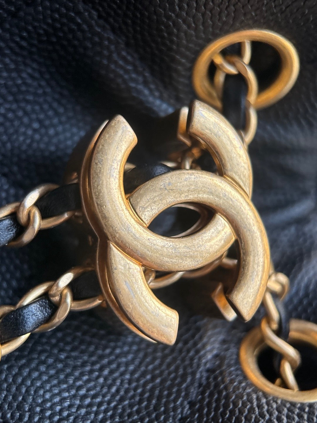 CHANEL-25B Handle BAG golden/sliver