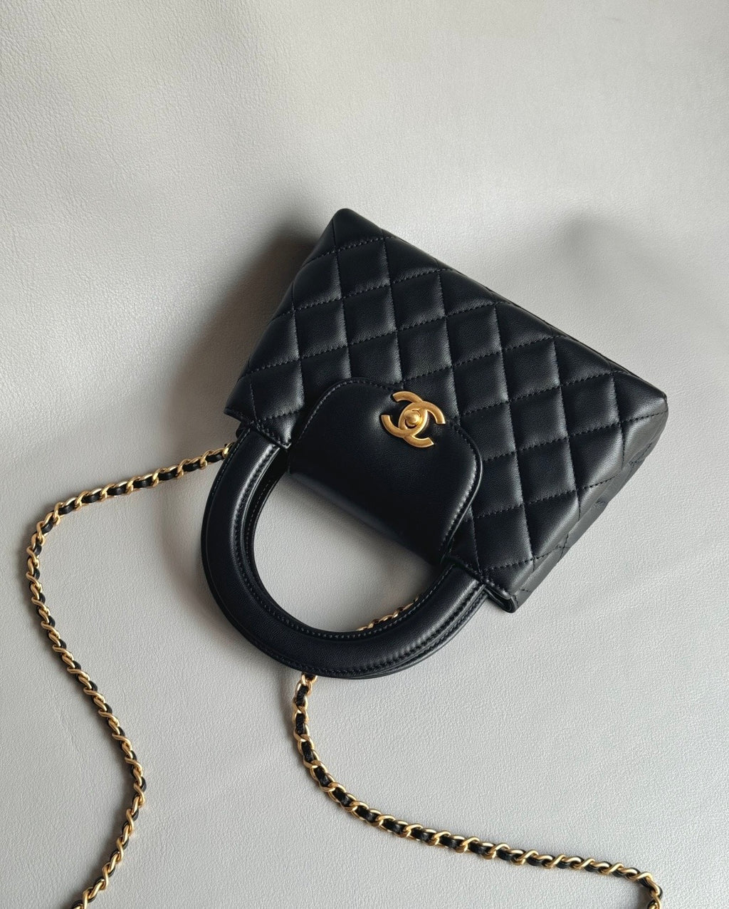 CHANEL-25A Kelly in Calfskin golden/sliver