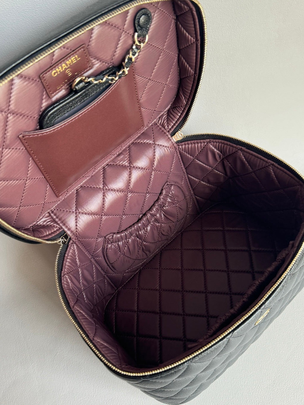 CHANEL-25C bag golden/sliver