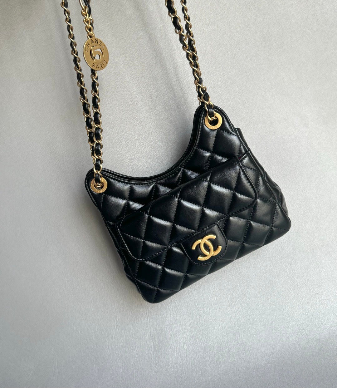 CHANEL-25S Holo bag  golden/sliver