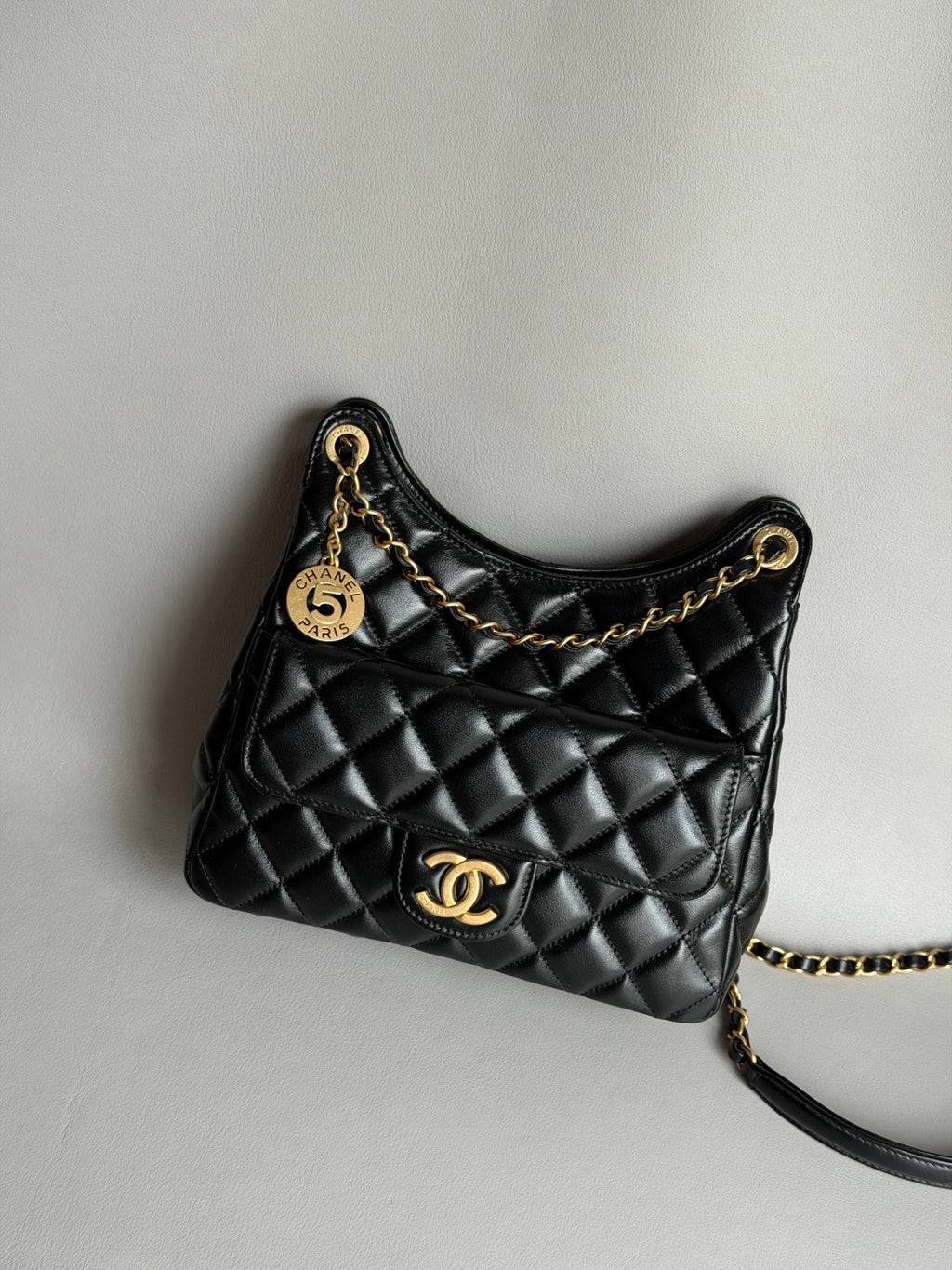 CHANEL-25S Holo bag  golden/sliver
