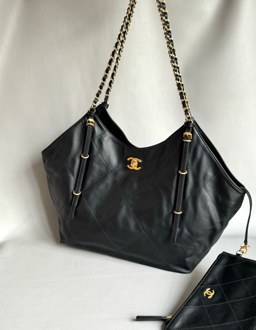 CHANEL-25S Tote golden/sliver