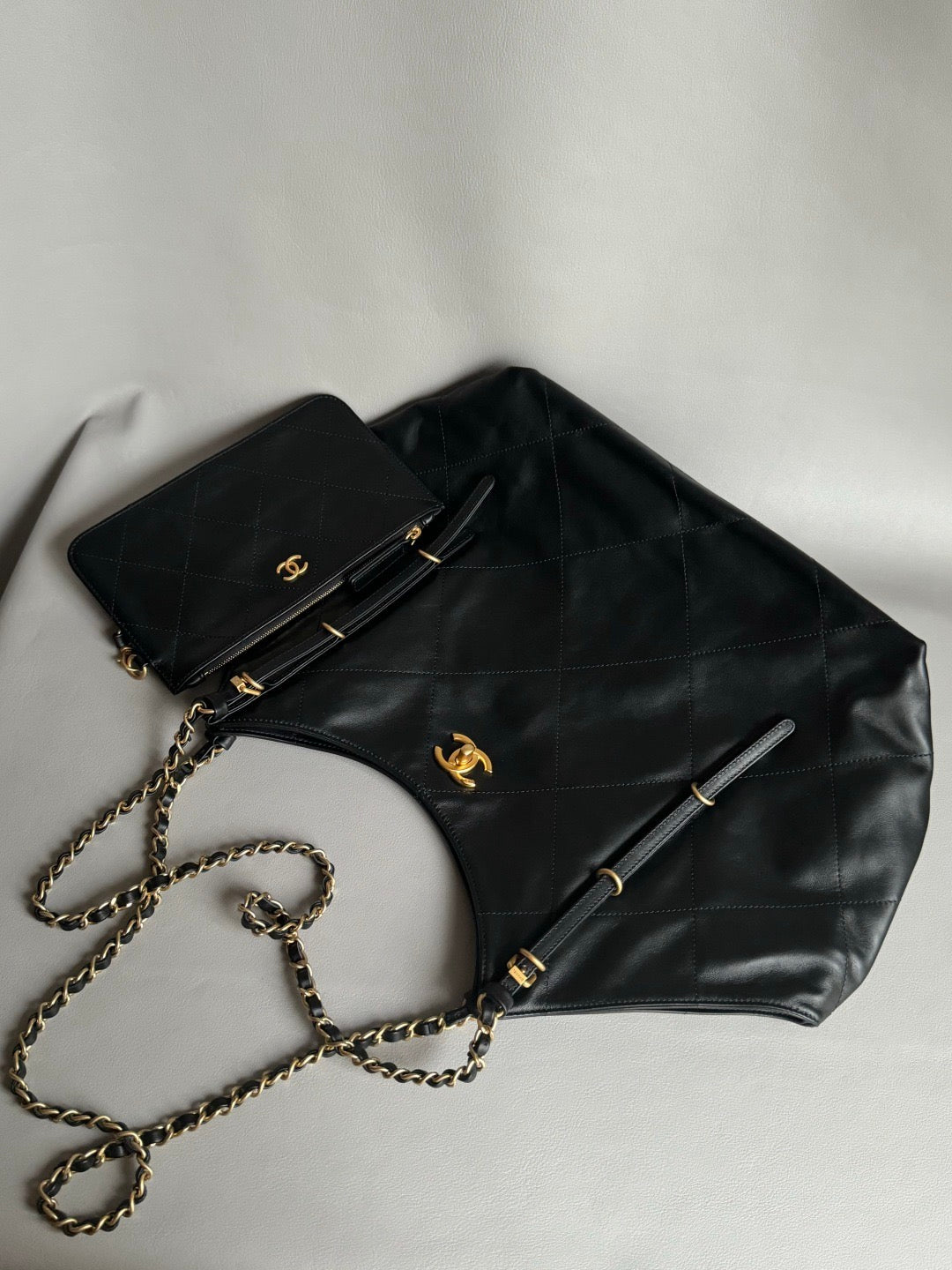 CHANEL-25S Tote golden/sliver