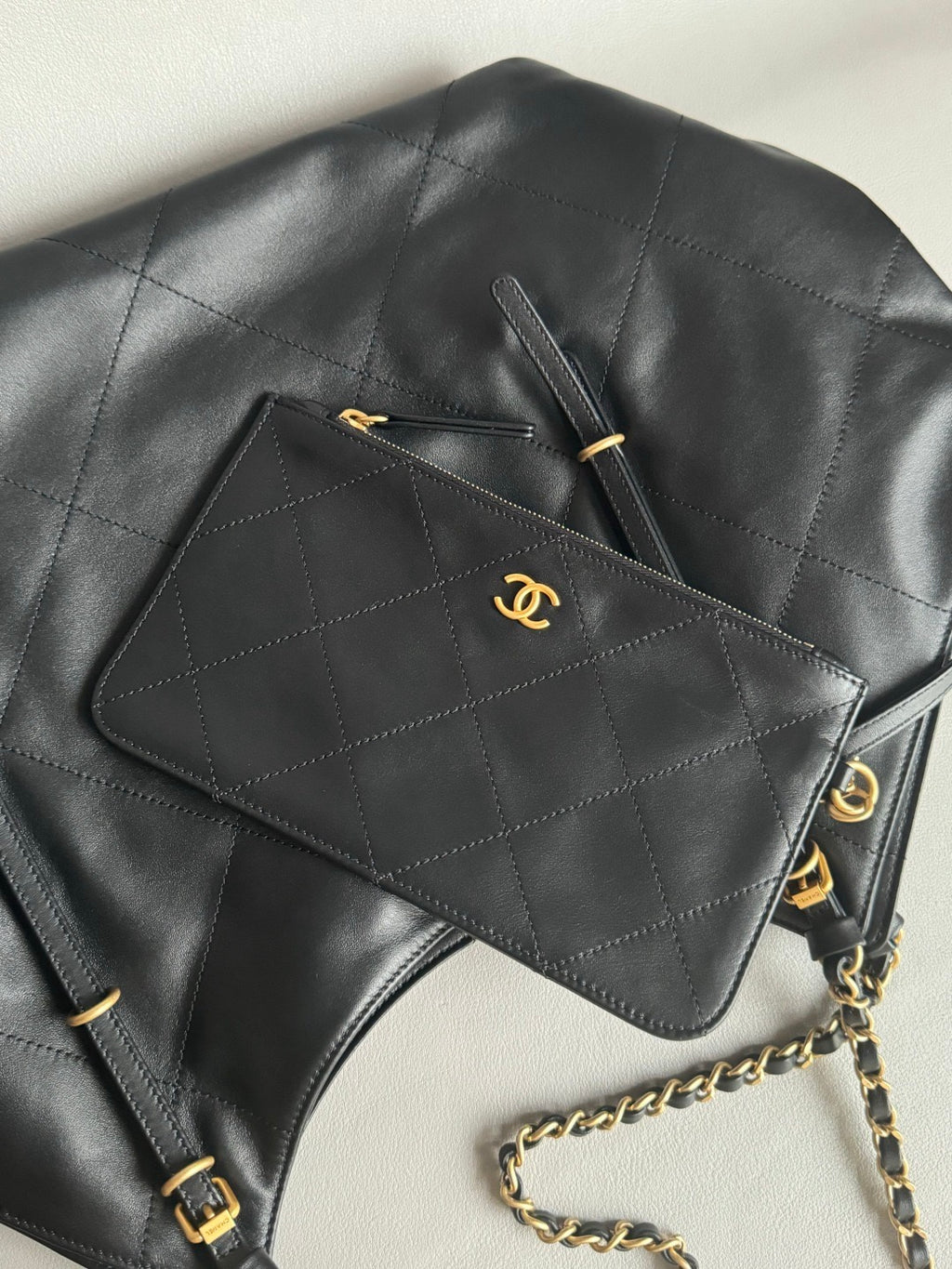 CHANEL-25S Tote golden/sliver