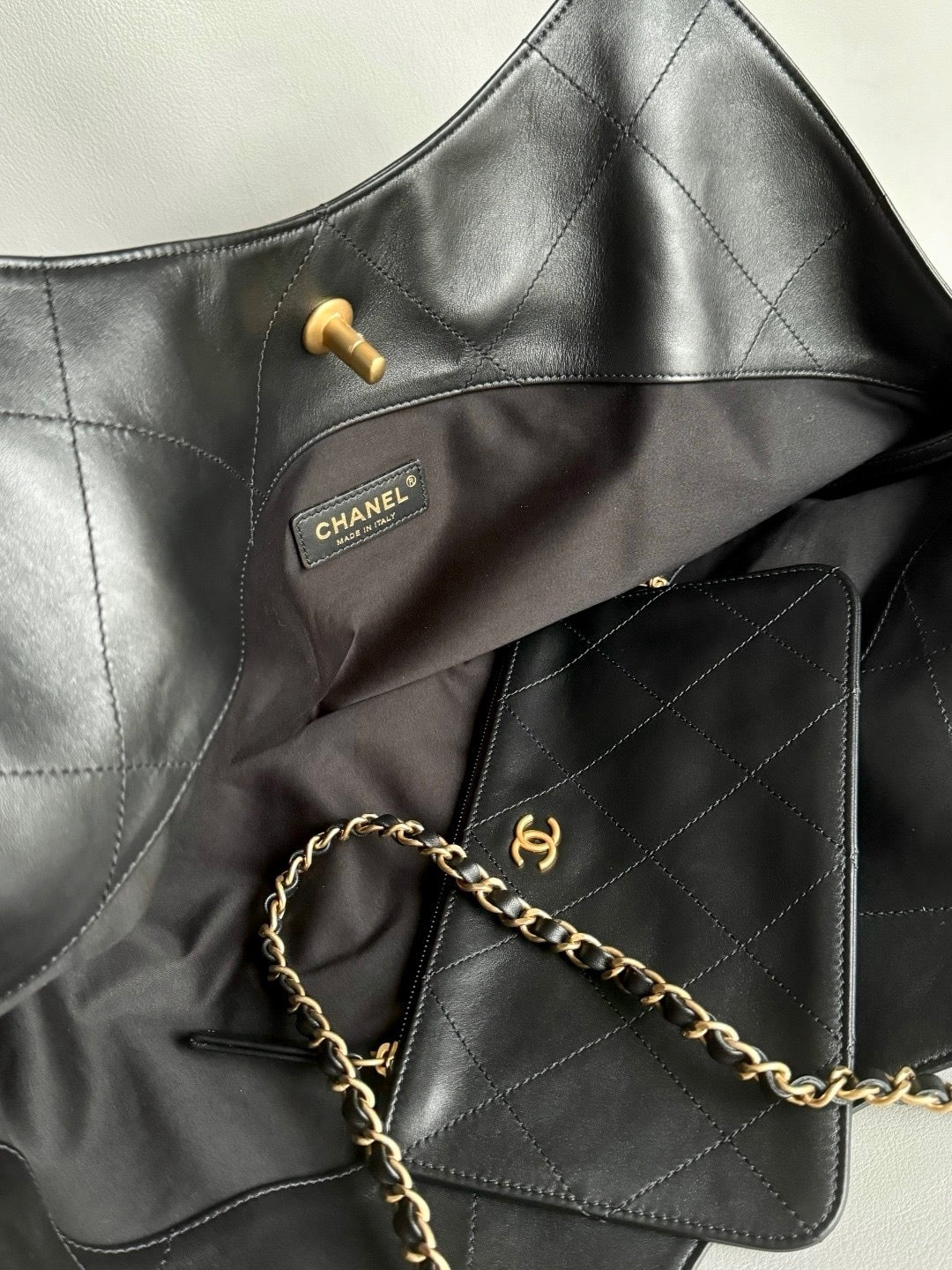 CHANEL-25S Tote golden/sliver