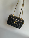 CHANEL-25S  Double Flap box golden/sliver