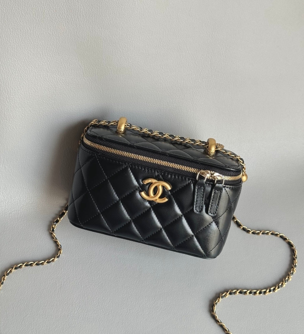 CHANEL-25S  Double Flap box golden/sliver