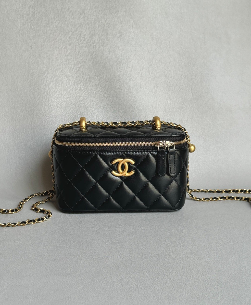 CHANEL-25S  Double Flap box golden/sliver