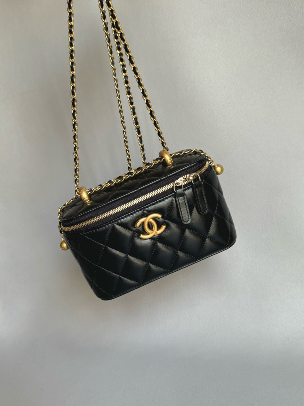 CHANEL-25S  Double Flap box golden/sliver