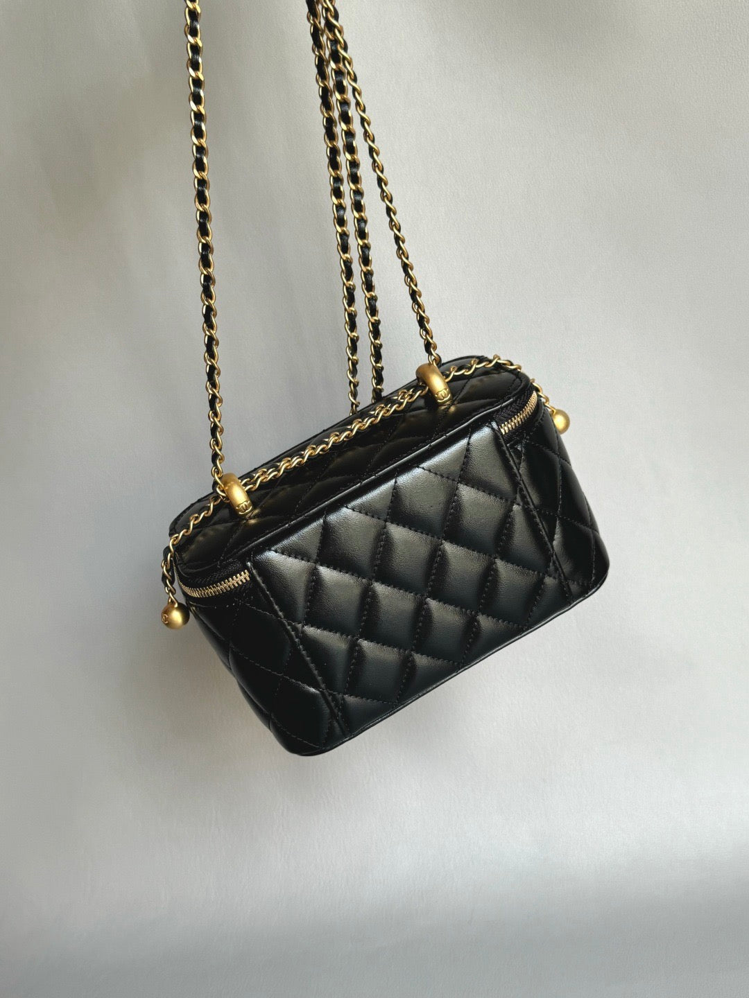 CHANEL-25S  Double Flap box golden/sliver