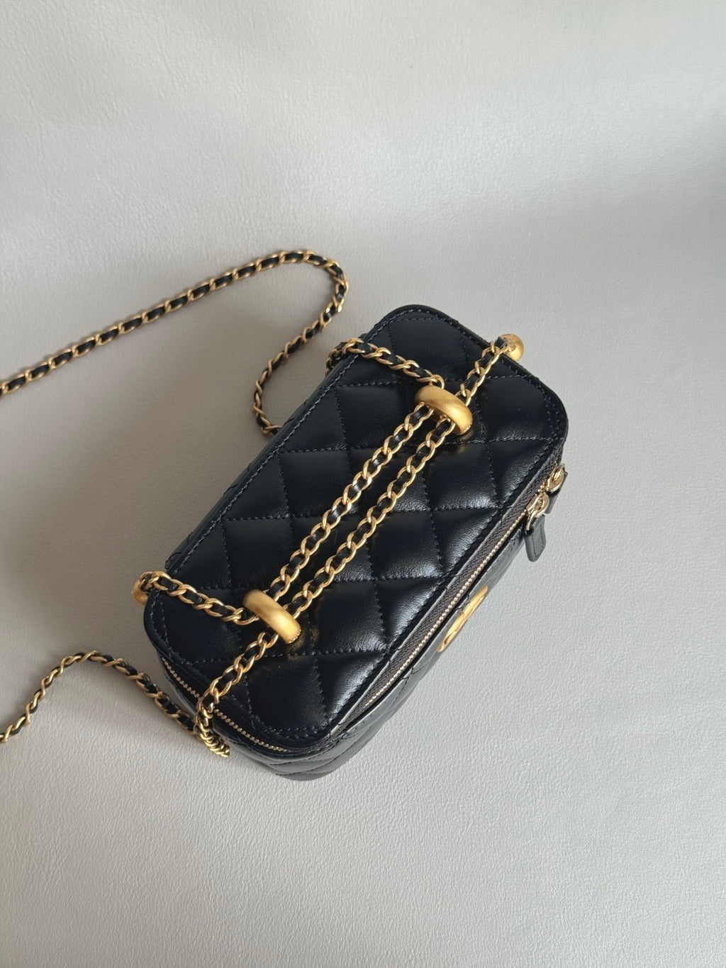 CHANEL-25S  Double Flap box golden/sliver