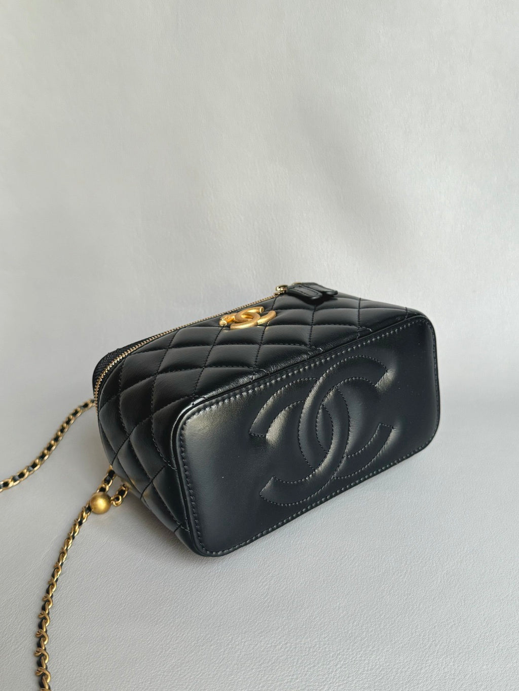 CHANEL-25S  Double Flap box golden/sliver