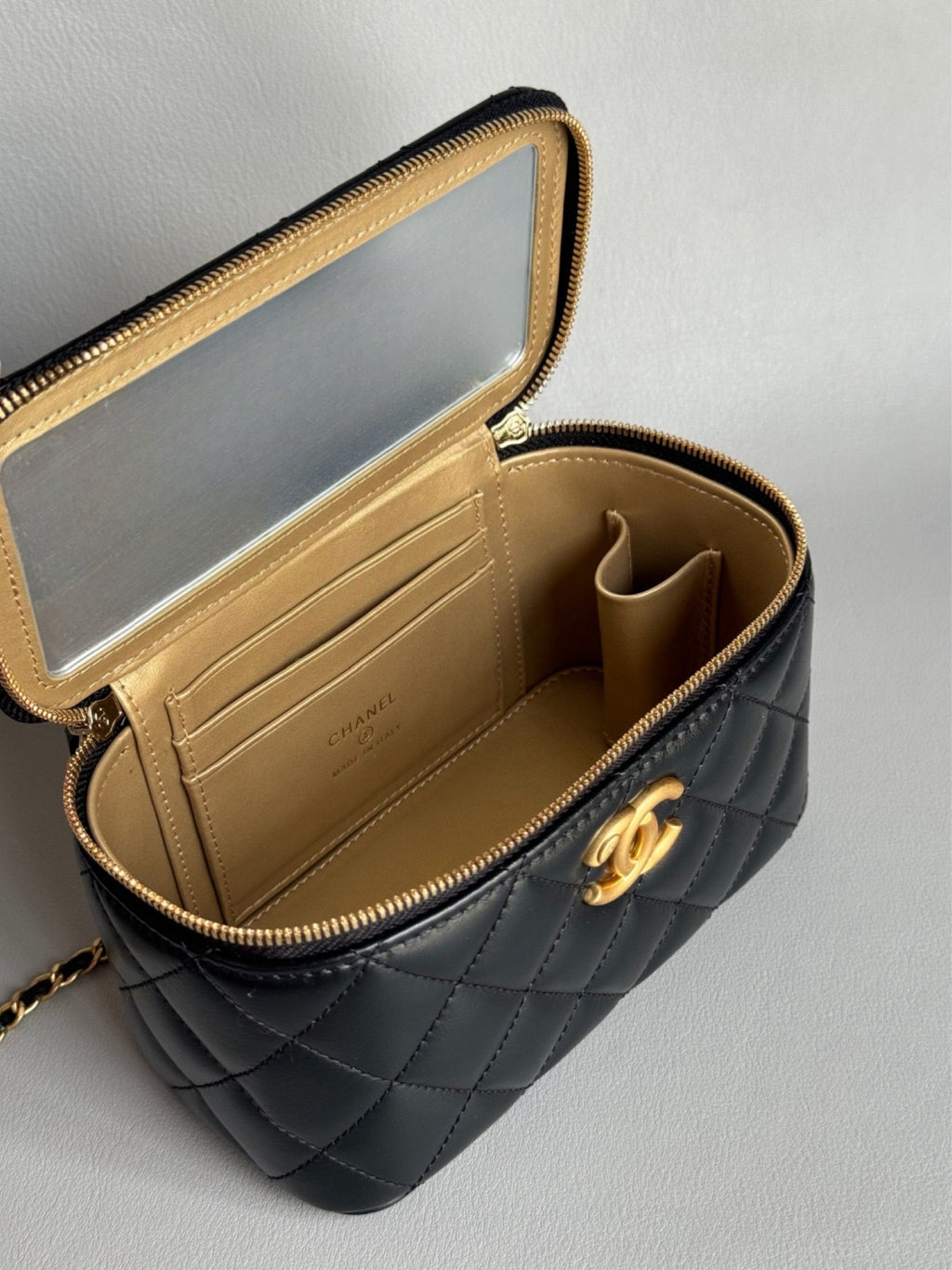 CHANEL-25S  Double Flap box golden/sliver