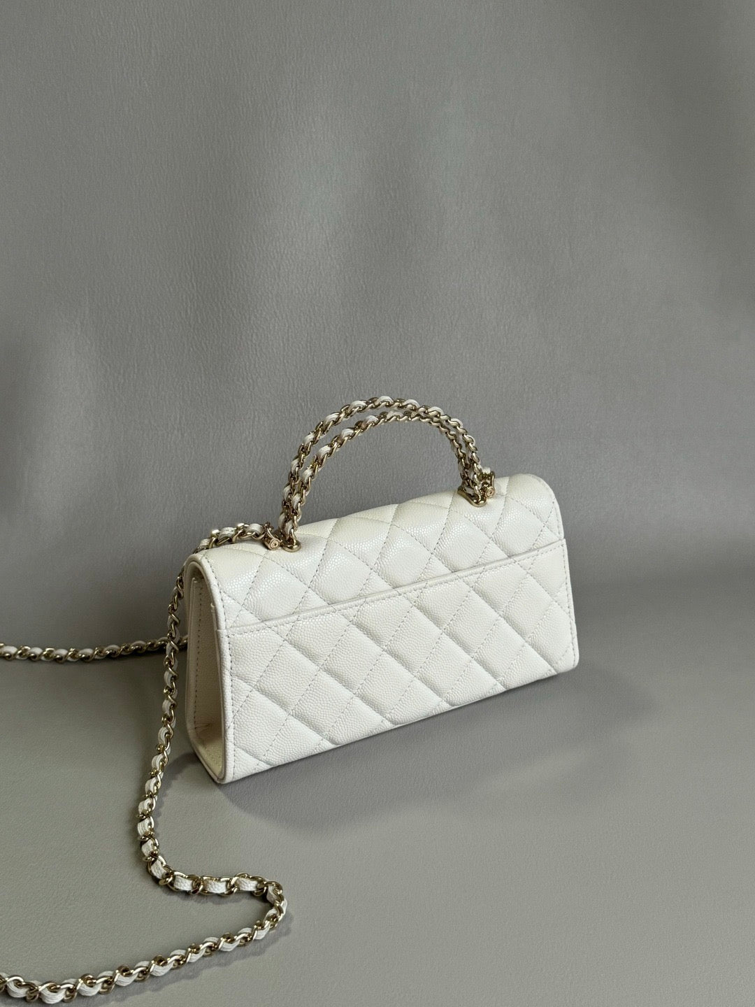 CHANEL-25S kelly bag golden/sliver
