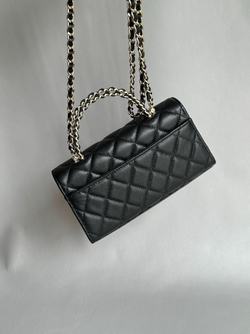 CHANEL-25S kelly bag golden/sliver