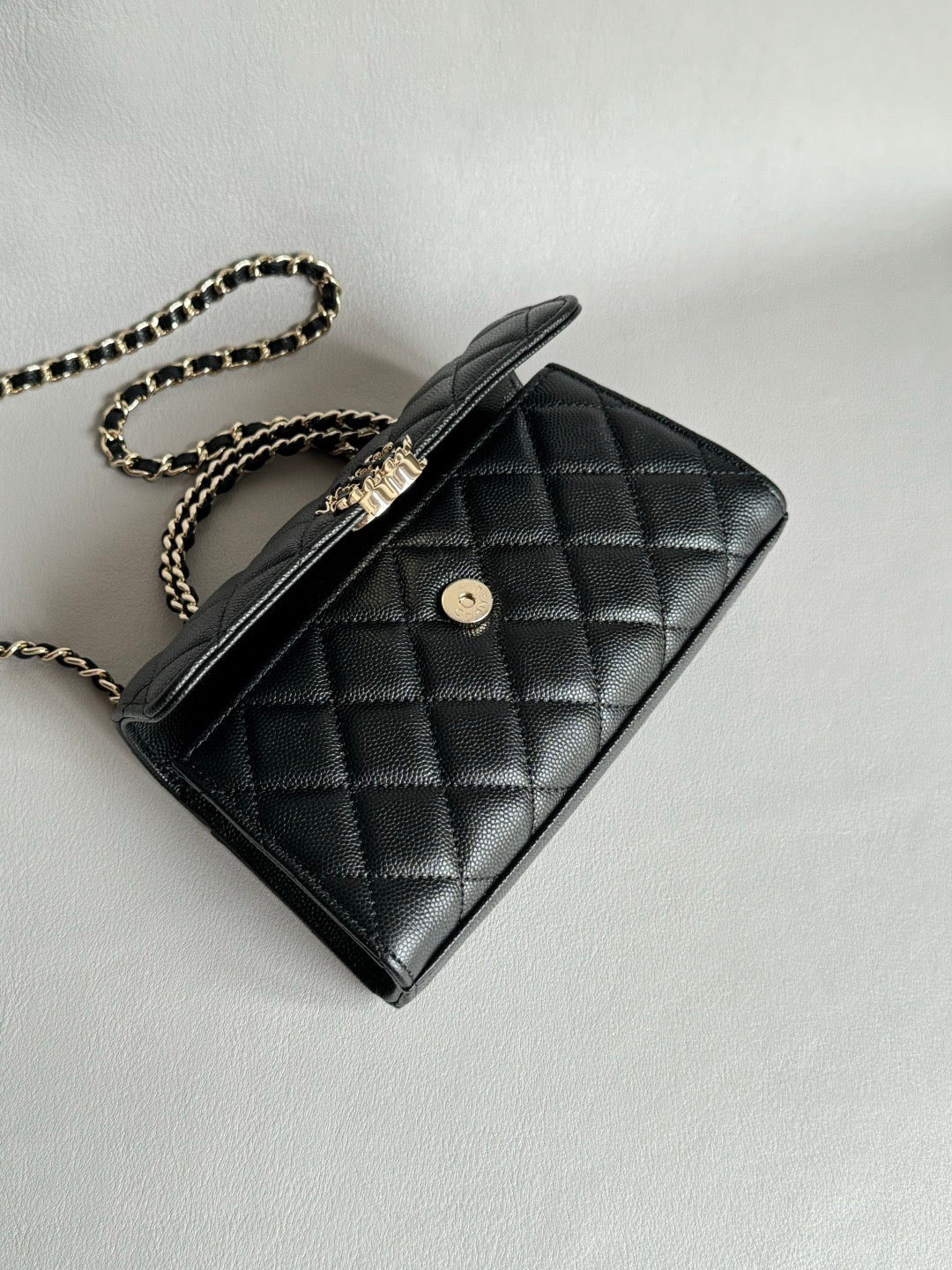 CHANEL-25S kelly bag golden/sliver