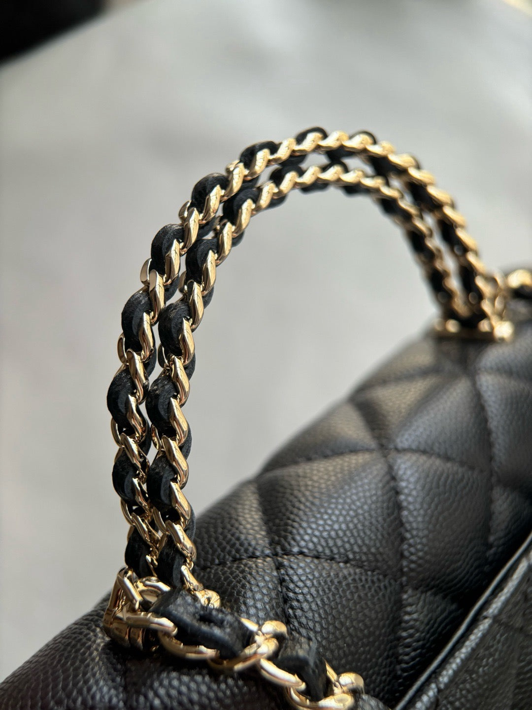CHANEL-25S kelly bag golden/sliver